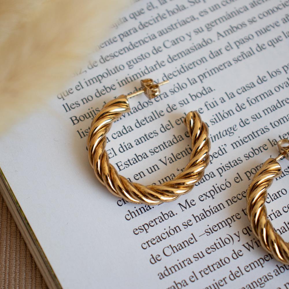 GALA GOLD HOOPS - CUORE