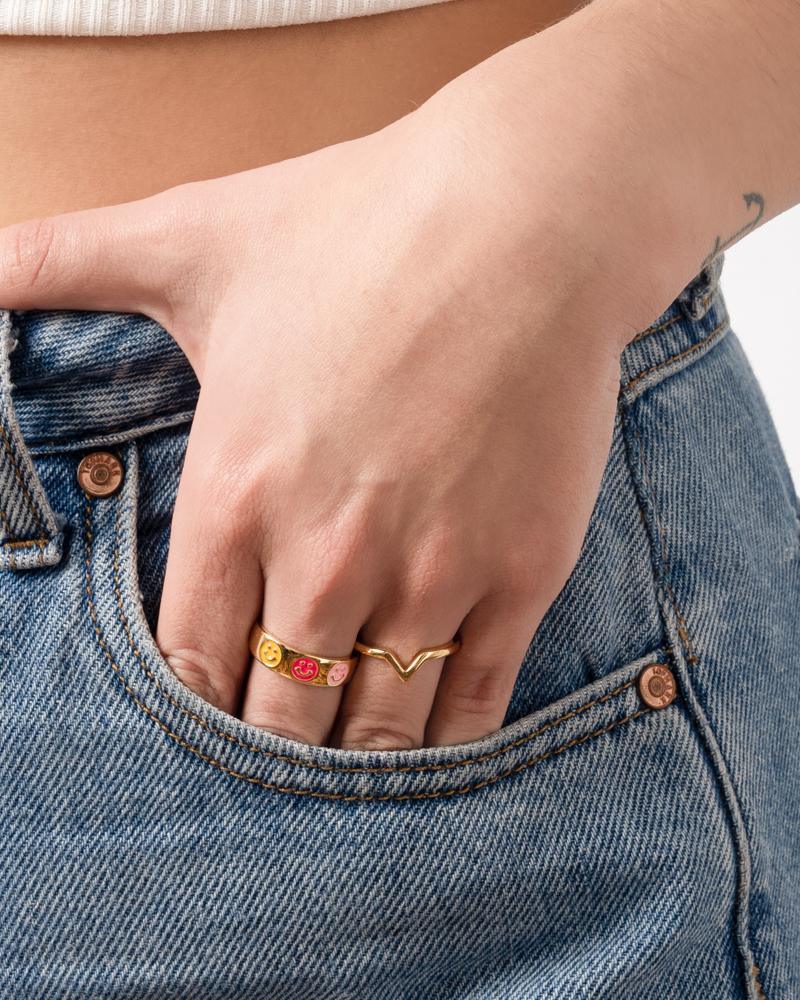SMILIES RING - - CUORE