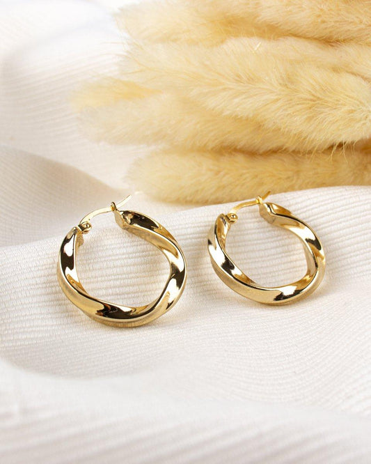 FEMME GOLD HOOPS - CUORE