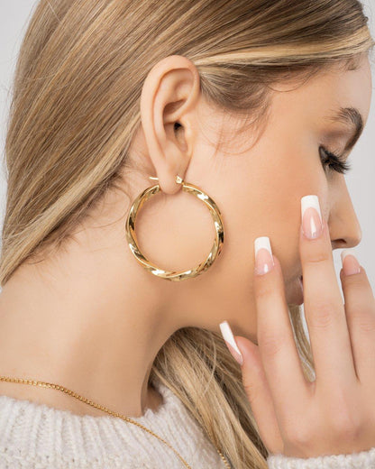FEMME GOLD HOOPS - CUORE