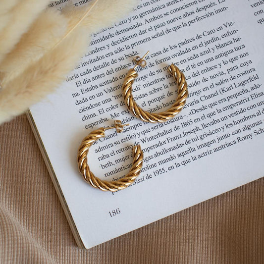 GALA GOLD HOOPS - CUORE