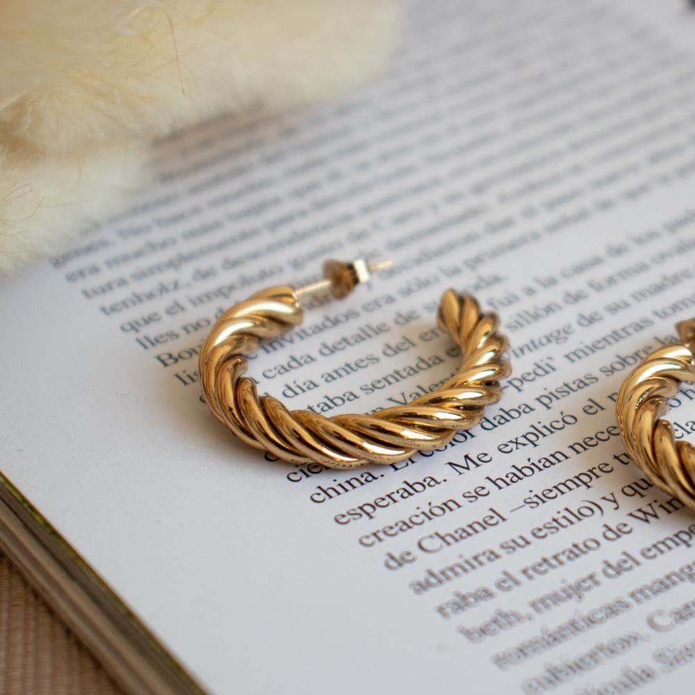 GALA GOLD HOOPS - CUORE