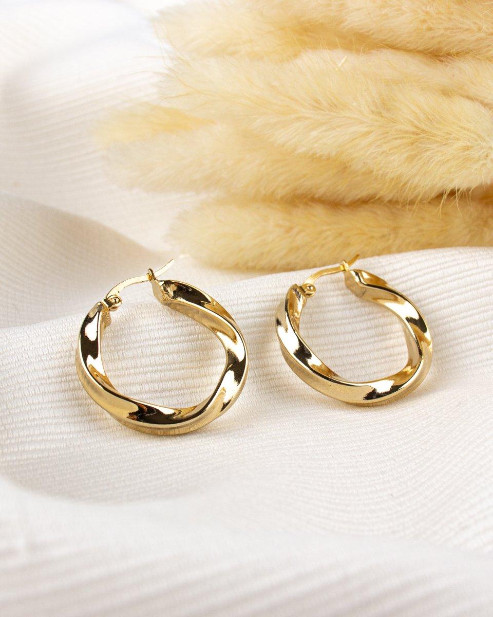 FEMME GOLD HOOPS - CUORE